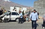 تصادف شدید پژو ۲۰۷ با پراید در جاده همند وادان بعد از سه راهی هاشمک