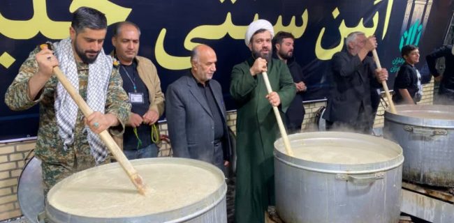 آیین سنتی حلیم‌پزان در روستای زان شهرستان دماوند به مناسبت شهادت حضرت فاطمه زهرا(س)