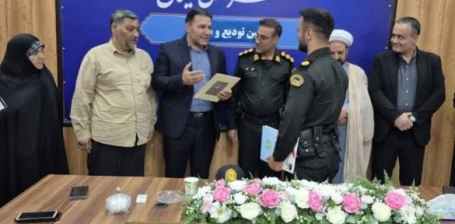 آیین تکریم و معارفه فرمانده کلانتری ۱۴ شهر کیلان/ سرگرد محمد مرادی به‌عنوان رئیس کلانتری کیلان منصوب شد