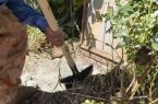 انسداد ۴ حلقه چاه غیرمجاز در اراضی هزاردشت شهر آبعلی
