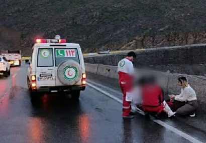 واژگونی خودروی ساندرو در محور هراز/ انتقال یک مصدوم به مرکز درمانی