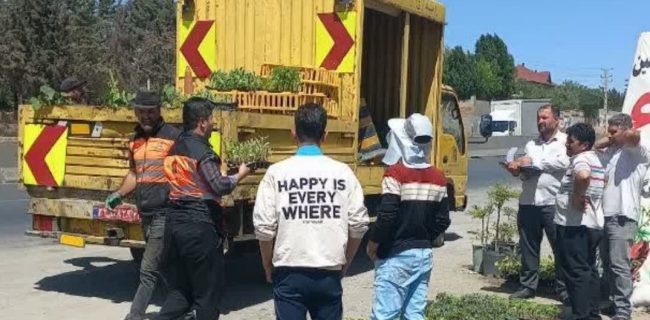 جمع‌آوری نهال‌فروشان، دست‌فروشان و مرغ فروشان حاشیه راه محور دماوند – فیروزکوه محدوده‌های مهرآباد، گیلاوند، شلمبه و وادان