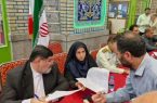 برپایی میز خدمت در مصلی نماز جمعه شهر دماوند به مناسبت هفته دولت