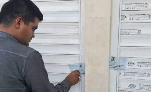 پلمب بیش از ۴۰ دفتر مشاور املاک غیرمجاز در جاده وادان و منطقه گیلاوند به دستور دادستان شهرستان دماوند