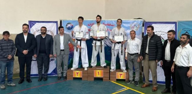 برگزاری مسابقات جشنواره‌ای آقایان قهرمانی کاراته شهرستان دماوند