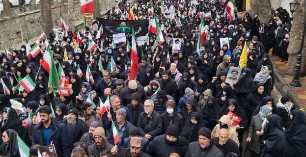 مسیر همبستگی دماوندی‌ها در راهپیمایی روز جهانی قدس؛ از میدان ۱۷ شهریور تا حسینیه محله قاضی