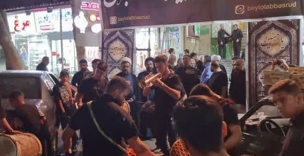 عزاداری شب هفتم از ماه محرم الحرام در مسجد جامع شهر رودهن