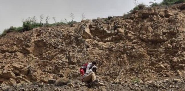 نجات مرد ۴۸ ساله گرفتار در دیواره کوهستان محور هراز
