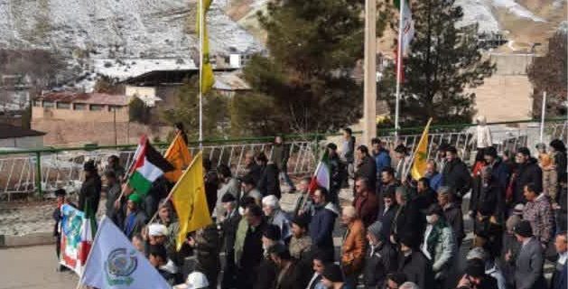 برگزاری راهپیمایی ۲۲ بهمن با حضور پرشور مردم در شهر کیلان