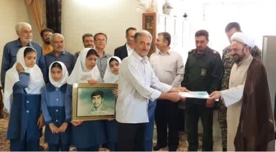 دیدار با خانواده معظم شهید خسرو فاضلی به مناسبت هفته دفاع مقدس در شهر کیلان