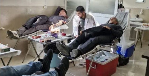 استقرار پایگاه انتقال خون به مناسبت ایام فاطمیه و هفته بسیج در دماوند