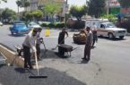 اجرای عملیات لکهگیری آسفالت معابر شهر دماوند/ بهسازی معابر شهری در دستور کار شهرداری دماوند اجرای عملیات لکهگیری آسفالت معابر شهر دماوند/ بهسازی معابر شهری در دستور کار شهرداری دماوند