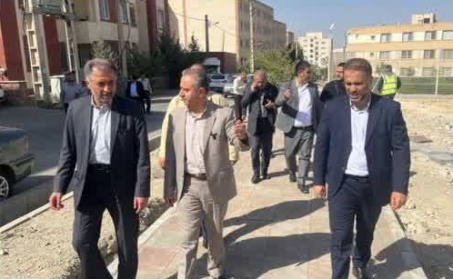 بازدید نماینده دماوند و فیروزکوه در مجلس شورای اسلامی از روند اجرای پروژه‌های عمرانی سطح شهر رودهن