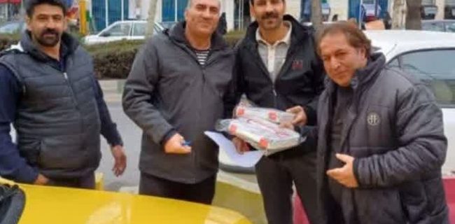 اهدای کیف کمک‌های اولیه به رانندگان تاکسی دماوند در هفته گرامیداشت حمل‌ونقل