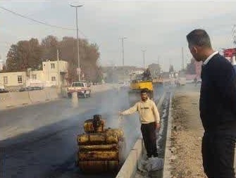 اجرای عملیات احدات بلوار امام رضا‌(ع) در شهر رودهن