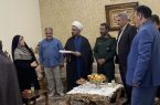 دیدار مسئولان شهرستان دماوند با خانواده شهید نادر علیپور به مناسبت هفته دولت