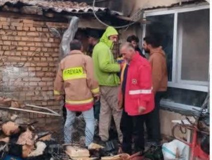 مهار آتش‌سوزی یک واحد مسکونی در شهرک هشت‌بهشت شمالی دماوند