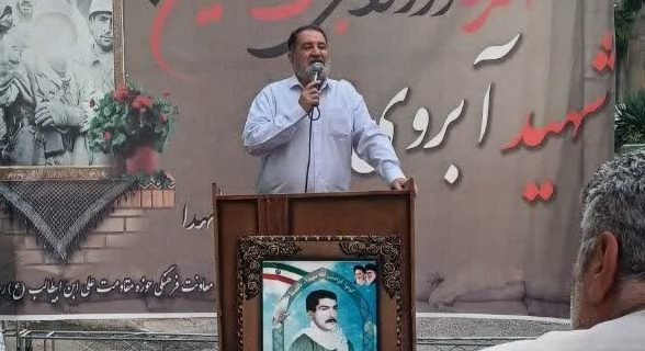 برگزاری مراسم شهید آبروی محله به‌ مناسبت هفته دفاع مقدس و بزرگداشت یاد و خاطره شهید نادر همتی در شهر رودهن