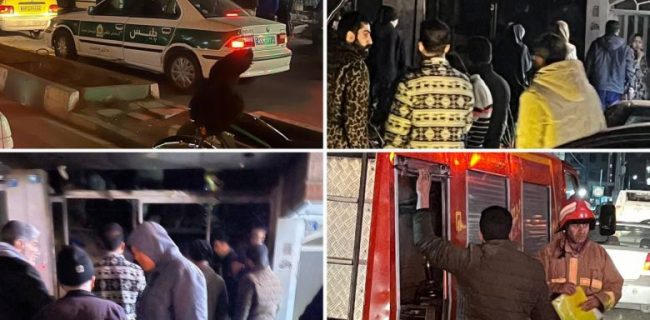 فوت یک نفر در حادثه آتش‌سوزی مغازه ابزار فروشی در بلوار ۶۰ متری بعثت منطقه گیلاوند