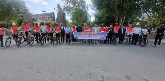 ‌استقبال از تیم دوچرخه‌سواری کاشان در شهر دماوند