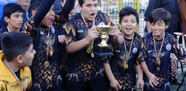 اختتامیه مسابقات لیگ فوتبال گنبد گیتی شهرستان دماوند در رده‌های سنی نوباوگان و خردسالان