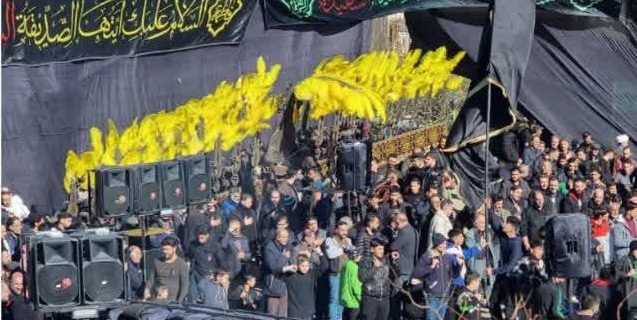 اجتماع عزاداران فاطمی در شهر دماوند