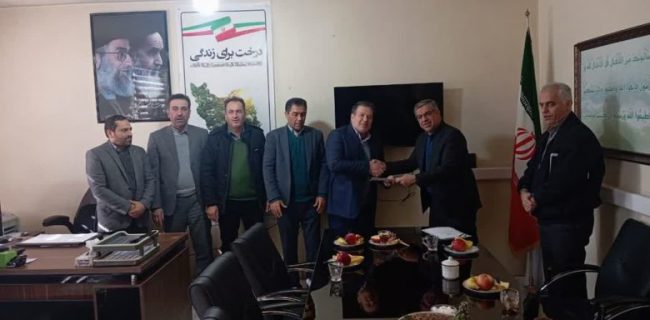 مراسم تکریم و معارفه رئیس اداره منابع طبیعی و آبخیزداری شهرستان دماوند/ محمد امین سبط سرپرست اداره منابع طبیعی دماوند