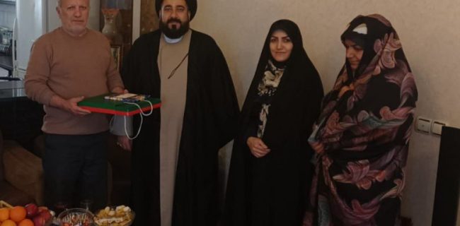 دیدار و تجلیل از جانباز سرافراز سید غلامحسین محمدیان در بخش رودهن