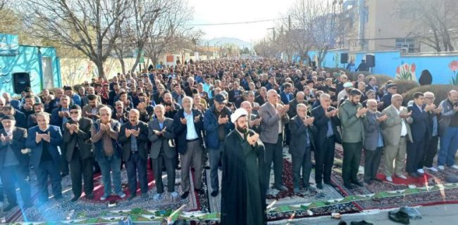 نماز عید فطر در شهر آبسرد