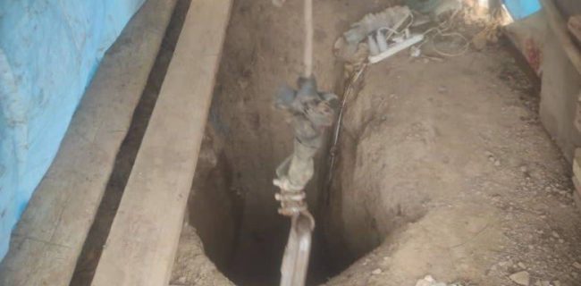 شناسایی یک حلقه چاه آب غیرمجاز به متراژ ۷۱ متر در محله دشتمزار شهر دماوند