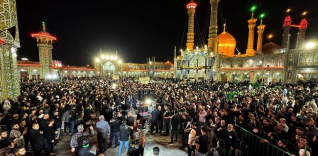 دومین اجتماع با شکوه عزاداران شهرستان دماوند همزمان با شب شهادت حضرت معصومه(س) در شهر مقدس قم