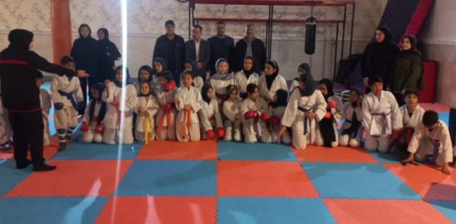 برگزاری مسابقات چهارجانبه کاراته نونهالان به مناسبت دهه فجر در کیلان