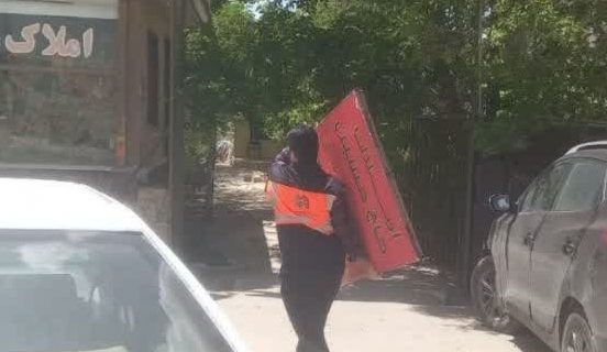 جمع‌آوری ۱۰۰ مورد تابلوی غیر مجاز در حاشیه محور روستایی وادان – صالح‌آباد