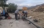 تعویض ۳۰ متر خط لوله آب در روستای کالدشت بالای دماوند