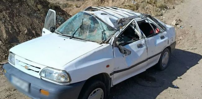 واژگونی پراید در محور فیروزکوه – تهران ۴ مصدوم بر جای گذاشت