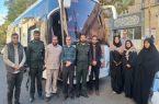 آیین بدرقه کاروان راهیان نور دانش‌آموزی دختران در بخش رودهن
