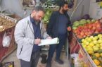 گشت بازرسی اتاق اصناف دماوند از واحدهای صنفی میوه و تره‌بار