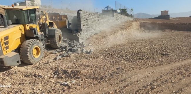 تخریب ۷۶ مورد ساخت‌وساز غیرمجاز در اراضی کشاورزی منطقه آفتاب‌مرا