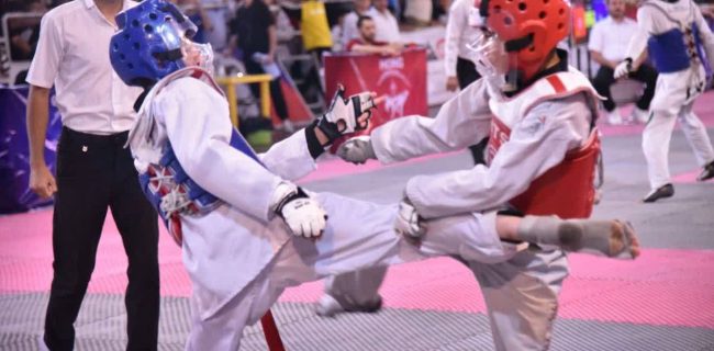 حضور درخشان امیرحسین حسنی از ورزشکاران دماوندی در لیگ برتر تکواندو نونهالان تهران حضور درخشان امیرحسین حسنی از ورزشکاران دماوندی در لیگ برتر تکواندو نونهالان تهران