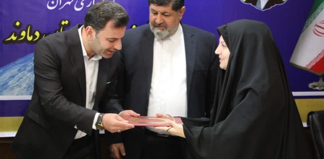 آیین معارفه توحید شادمان به سمت شهردار جدید شهر آبعلی