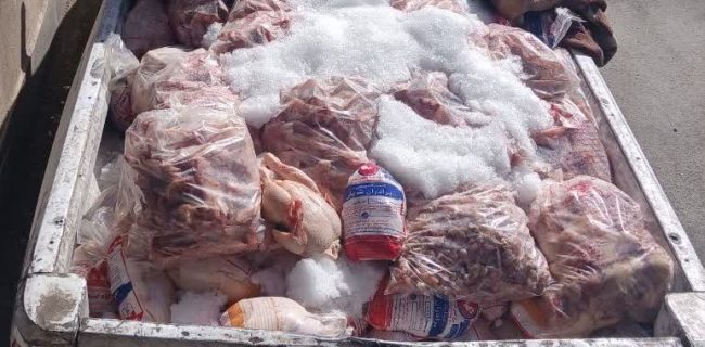 برخورد قانونی با خودرو حمل‌کننده غیرمجاز مرغ در دماوند