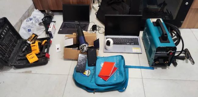 دستگیری باند سارقان اماکن خصوصی با کشف ۱۰ فقره سرقت در منطقه گیلاوند