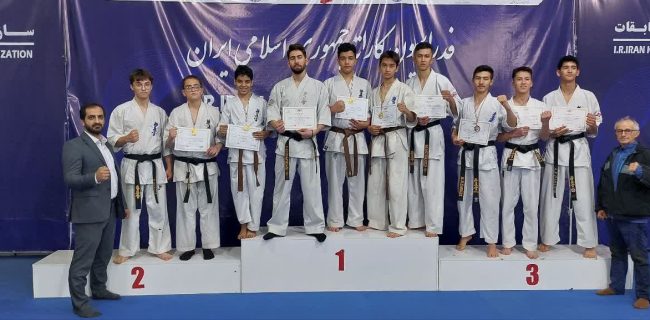 درخشش تیم باشگاه موحد در مسابقات کاپ آزاد قهرمانی کیوکوشین کاراته تهران