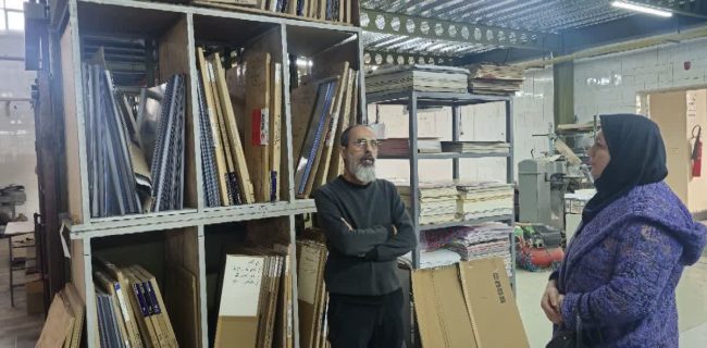 بازدید رئیس اداره تعاون، کار و رفاه اجتماعی شهرستان دماوند از شرکت تولیدی آراد نویس البرز