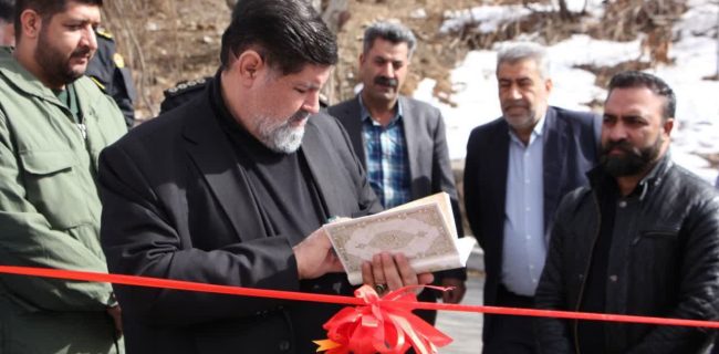 بهره‌برداری از پروژه عمرانی روستای سربندان با حضور فرماندار دماوند