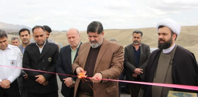 آیین بهره‌برداری از پد هلیکوپتر در شهر آبسرد