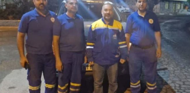 شبکه گاز در شهر کیلان پس از برخورد کامیون ترمیم شد