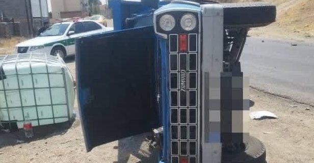 تصادف روز گذشته در محور صالح‌آباد دماوند ورودی روستای وادان/ در این حادثه ۵ نفر مصدوم شدند