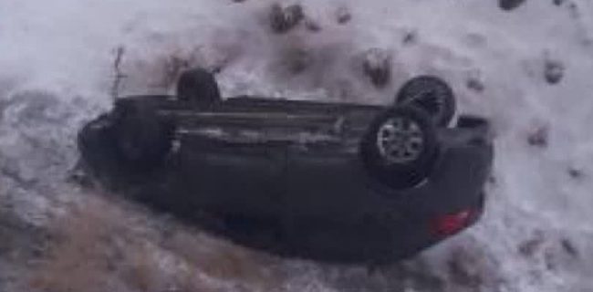 سقوط خودروی کوییک به داخل دره در جاده روستای چنار شرق