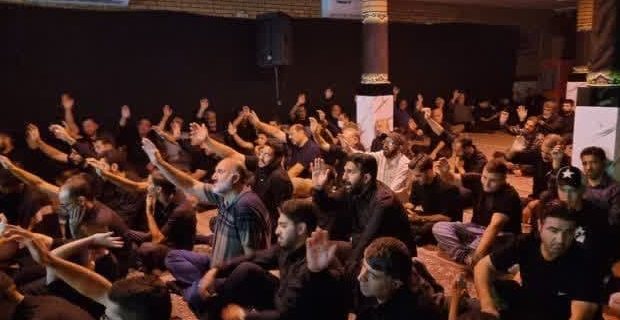 عزاداری هیئت الشهدای در حسینیه شهرک جهاد منطقه گیلاوند